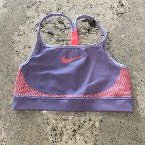 NIKE lilac sports bra